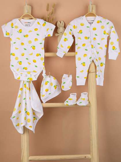 Moms Home Infants 6-Pcs
                    Pure Cotton Baby Apparel Gift Set