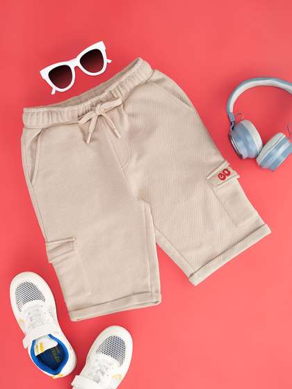 Pantaloons Junior Boys
                    Mid-Rise Cotton Denim Shorts
