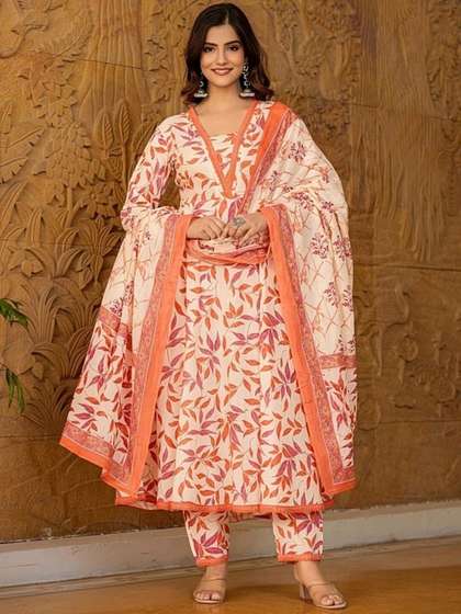 PARTHVI Printed Anarkali Kurta Set