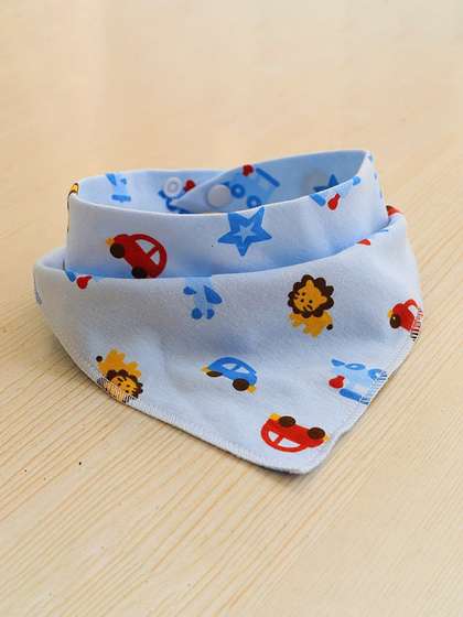 SYGA Infants Pack of 2
                    Cotton Printed Feeding Bibs