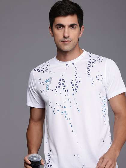 HRX by Hrithik Roshan Trail Trackers Rapid-Dry Antimicrobial Printed Running T-shirt