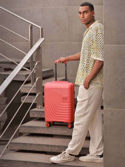 Nasher Miles Boston Polypropylene Cabin Orange Trolley Bag - 20 Inch (55 cm)
