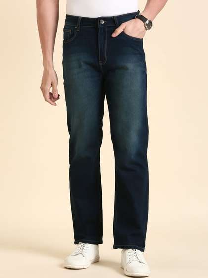 The Roadster
                        Lifestyle Co. Men Navy Blue Light Fade Straight
                        Fit Stretchable Jeans