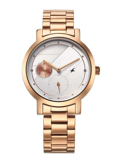 Fastrack Tick Tock
                    Multifunction Analog With Silver Dial Watch For
                    Girls - Nt6225wm01