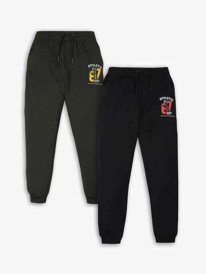 R&B Boys Pack Of 2
                    Printed Mid Rise Joggers