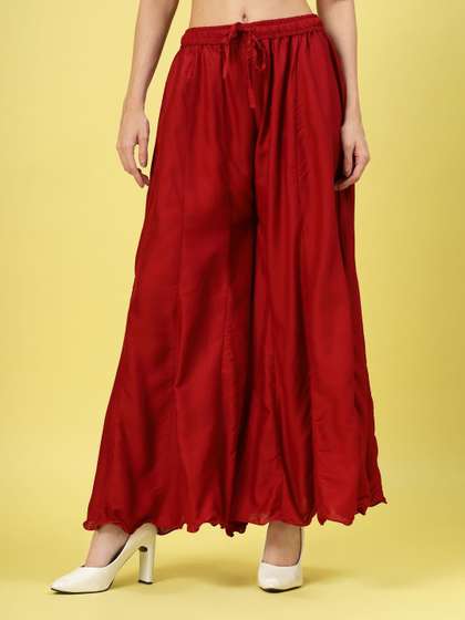 Clora Creation Women Flared Palazzos