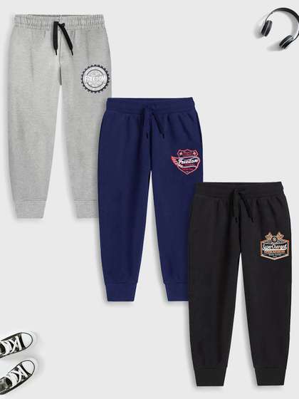 YK X Trampoline Kids 3-Pcs Mid-Rise Joggers