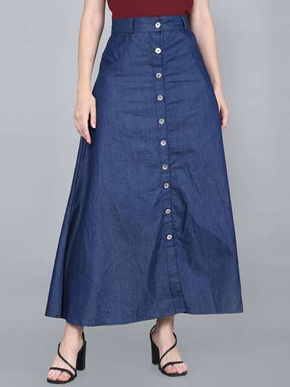 Codaisy Denim A-line Maxi Skirts