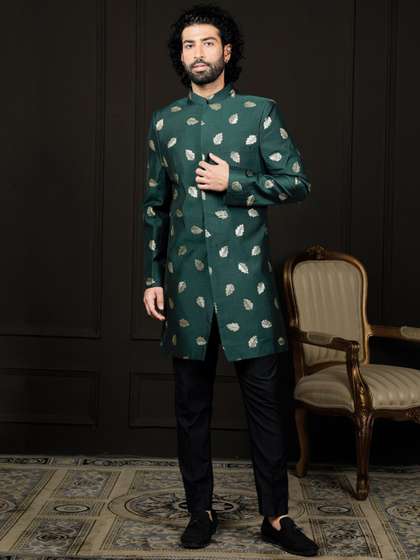 VASTRAMAY Sequence
                        Embellished Sherwani Set