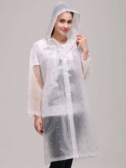 Alexvyan Printed
                      Hooded Rain Jacket
