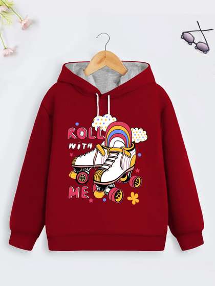 YK X Trampoline Girls
                    Printed Hooded Sweatshirt