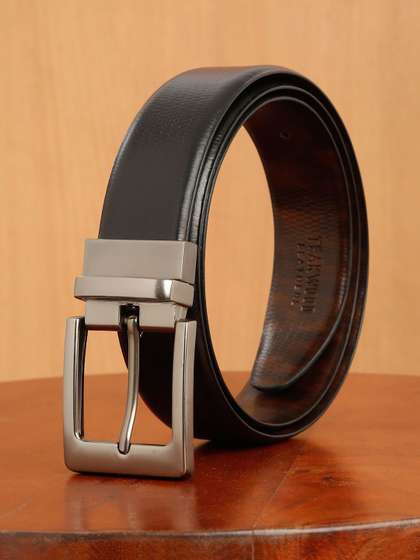 Teakwood Leathers Men
                    Textured Leather Reversible Tang Closure Formal
                    Belt