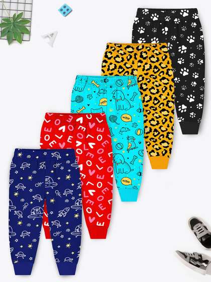 YK X Trampoline Kids
                      Pack Of 5 Printed Joggers