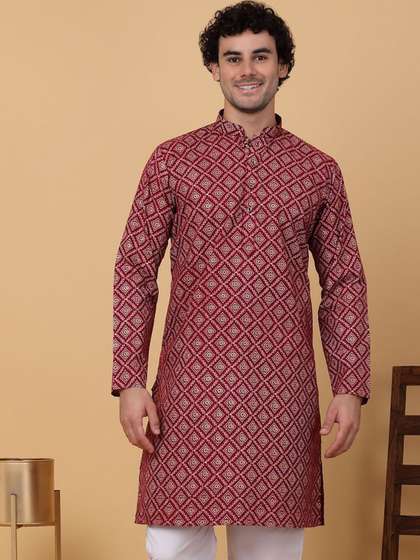 KRAFT INDIA Printed Cotton Straight Kurta