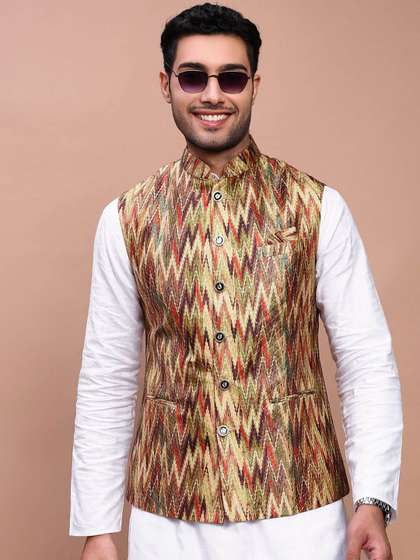 SHOWOFF Slim-Fit Nehru Jackets