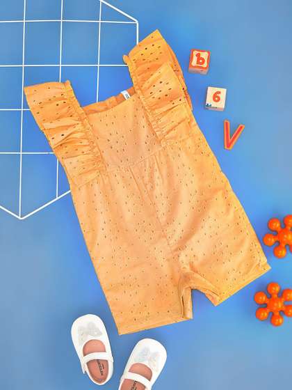 Pantaloons Baby
                      Infants Girls Self Design Pure Cotton Bodysuit