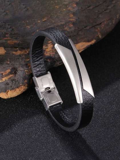 Yellow Chimes Unisex
                      Leather Wraparound Bracelet