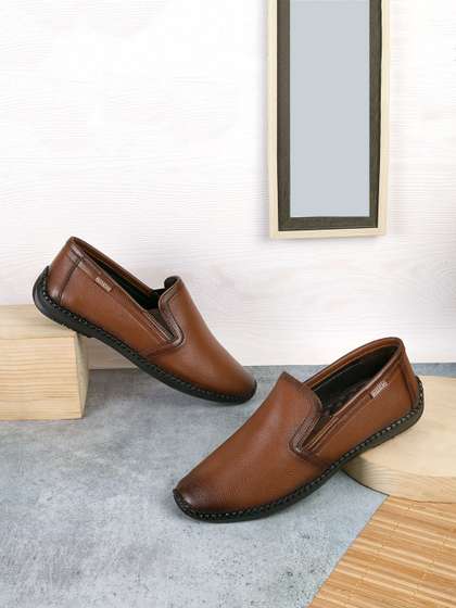 Mochi Men Leather Formal Slip-Ons