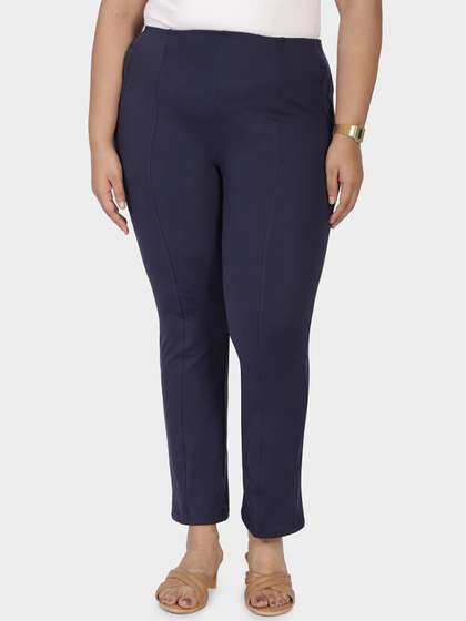 Blissclub Women
                        Smart Straight Fit High-Rise Trousers