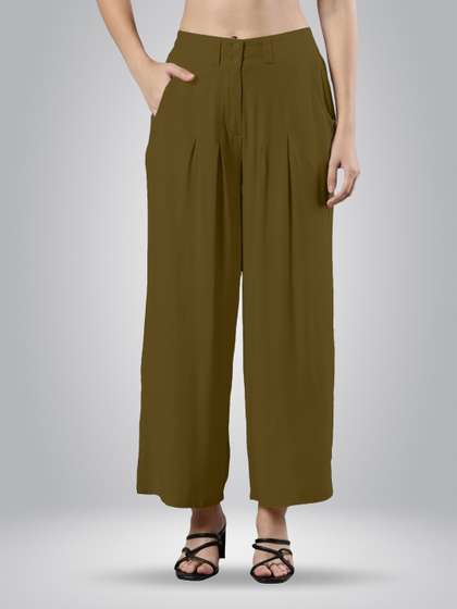 Femmora Women Flared Palazzos