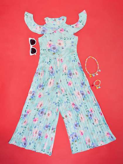 Pantaloons Junior Girls
                    Printed Basic Jumpsuit