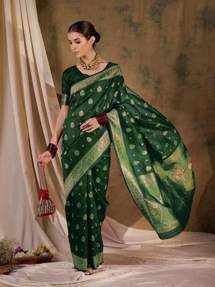 Sangria Zari Woven Banarasi Saree