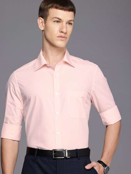Louis Philippe
                        Classic Cutaway Collar Pure Cotton Formal Shirt