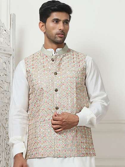 Jompers Embroidered Nehru Jacket
