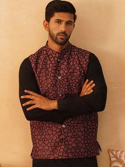 Jompers Embroidered Nehru Jacket