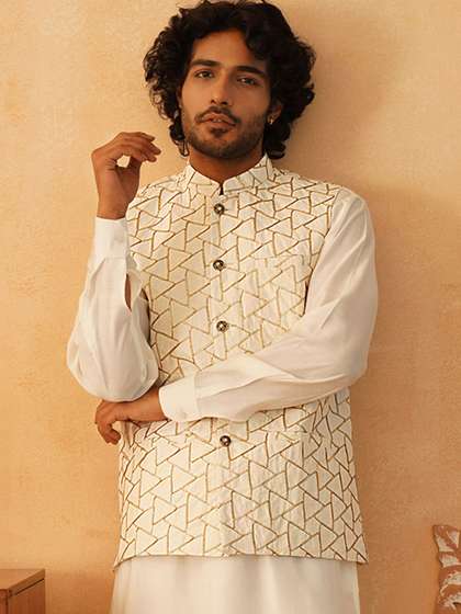 Jompers Embroidered Nehru Jacket