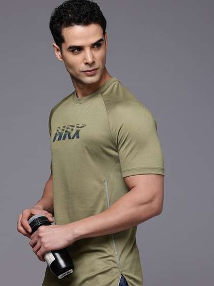 HRX by Hrithik Roshan Raglan Sleeves Antimicrobial Finish Rapid Dry Training T-shirt