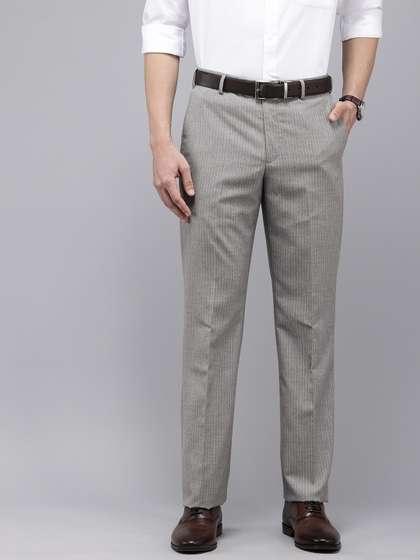 Park Avenue Men
                        Striped Formal Trousers
