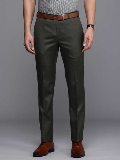 Raymond Men Checked
                        Slim Fit Formal Trousers
