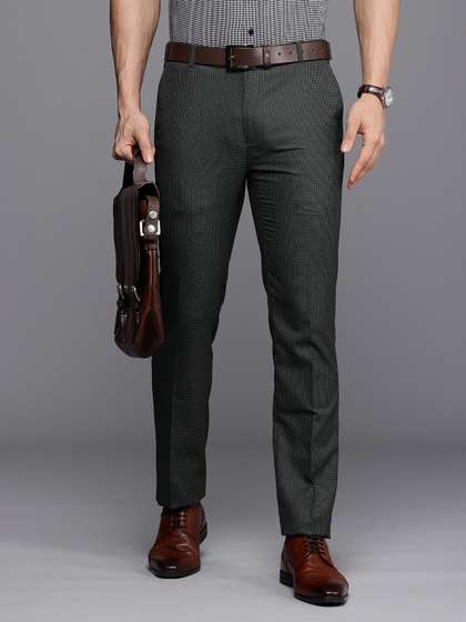 Raymond Men Checked
                        Slim Fit Formal Trousers