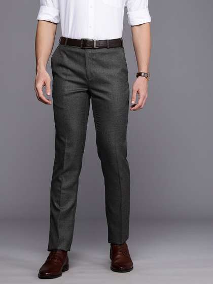 Raymond Men
                          Textured Slim Fit Formal Trousers