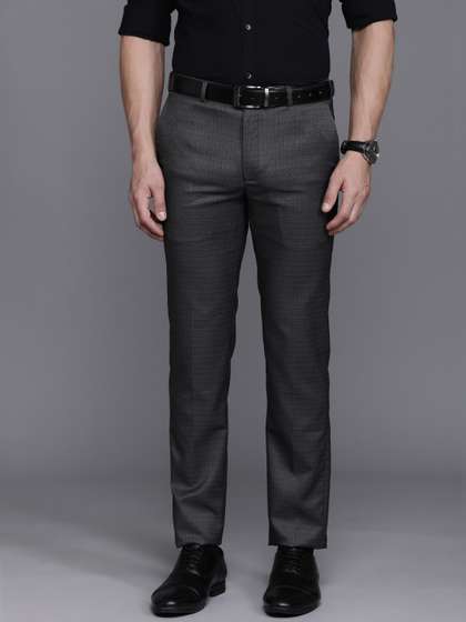 Raymond Men Checked
                        Slim Fit Formal Trousers