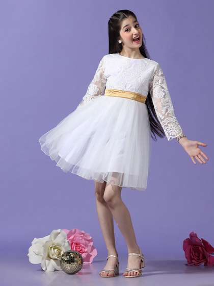 Cherry & Jerry Girls
                    Round Neck Fit and Flare Dress