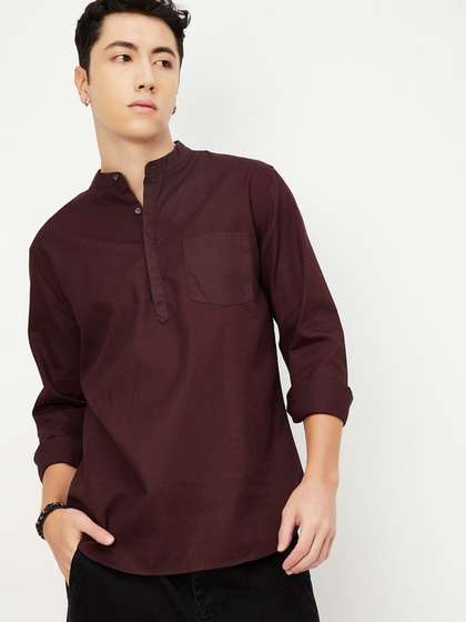 max Pure Cotton Straight Kurta
