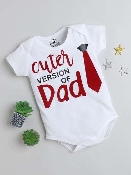TINY MINY ME Infant Boys
                    Printed Short Sleeves Bodysuit