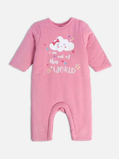 MINI KLUB Infant Girls
                    Printed Short Sleeves Rompers