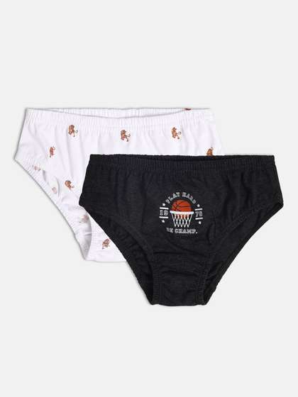 MINI KLUB Boys Pack Of 2
                    Printed Cotton Briefs 26KBBF622