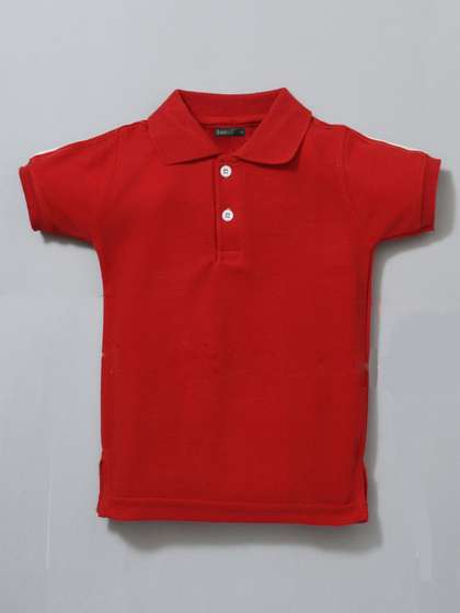 BAESD Boys Solid Polo Collar T-shirt