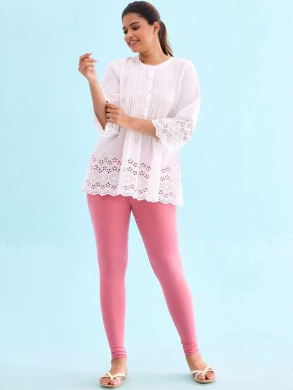 Go Colors Women
                        Solid Slim-Fit Ankle-Length Leggings
