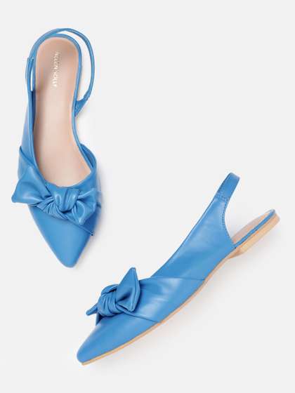 Allen Solly Women
                          Slingback Flats with Bow Detail