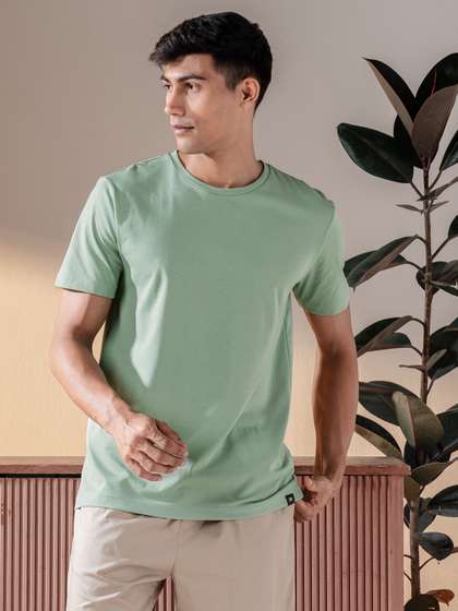 DAMENSCH Men Ultralight Basic Crew Pure Cotton Lounge T-Shirts