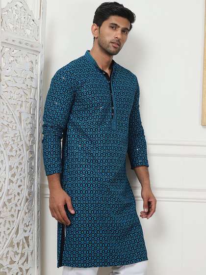 Anouk Geometric Embroidered Kurta