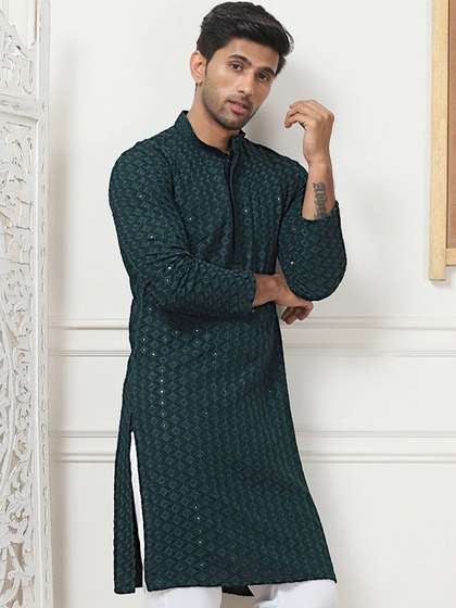 Anouk Ethnic Motif Embroidered Kurta
