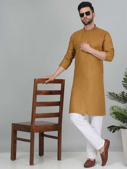 KRAFT INDIA Mandarin Collar Straight Kurta