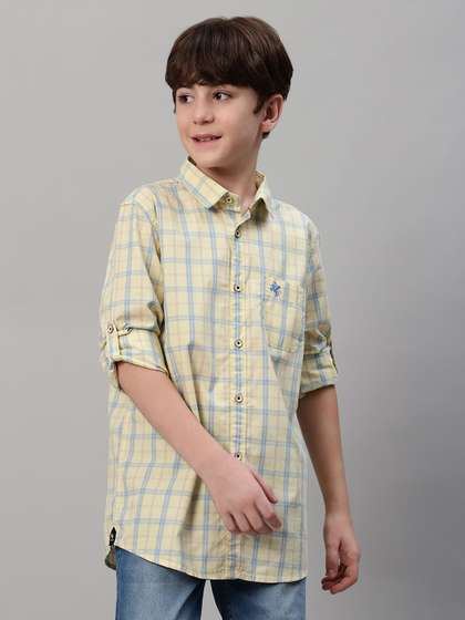 Cantabil Boys Tartan
                      Checked Casual Shirt