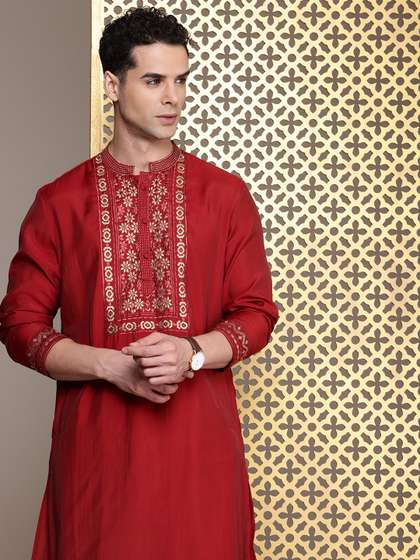 House of Pataudi Yoke Design Jashn Kurta
